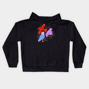 Birds of prey: Vibrant owls, kites, falcons, & hawks Kids Hoodie